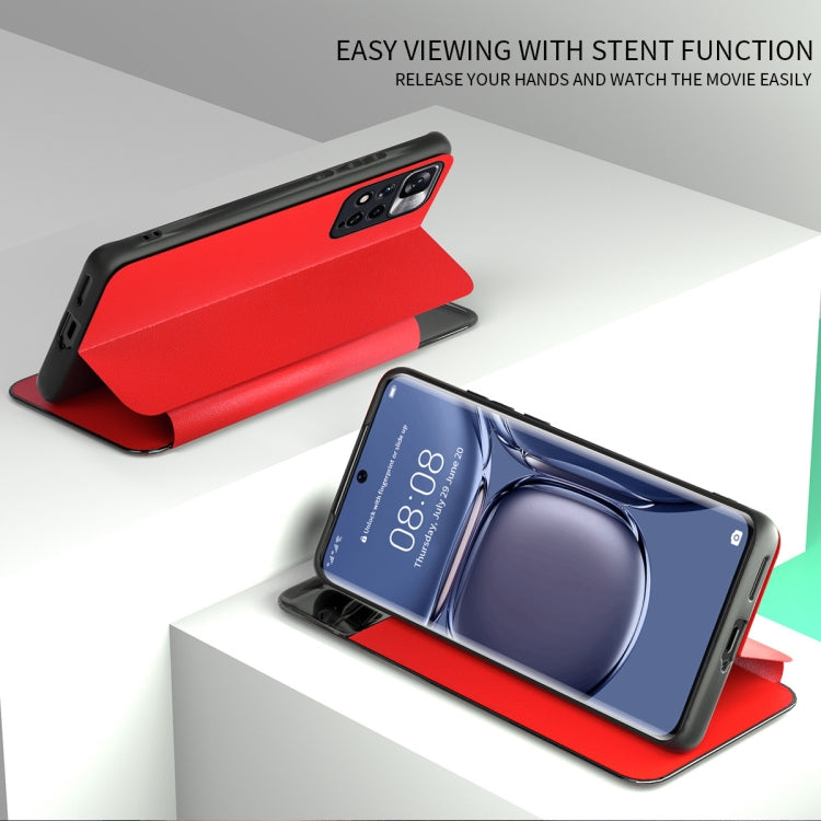 For Xiaomi Redmi Note 11S / Note 11 2022 Attraction Flip Holder Leather Phone Case