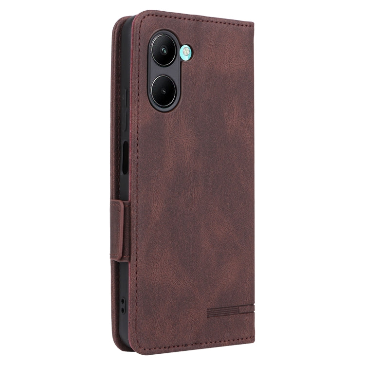 For Realme C33 Magnetic Clasp Leather Phone Case