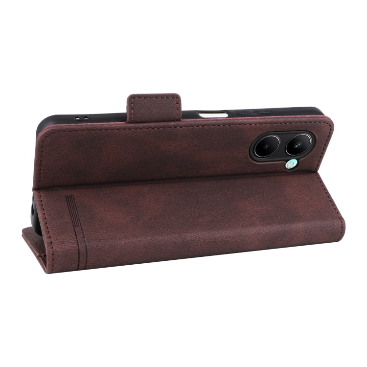 For Realme C33 Magnetic Clasp Leather Phone Case