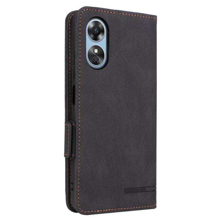 For OPPO A17 Magnetic Clasp Leather Phone Case