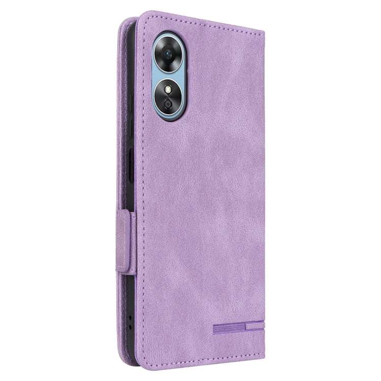 For OPPO A17 Magnetic Clasp Leather Phone Case
