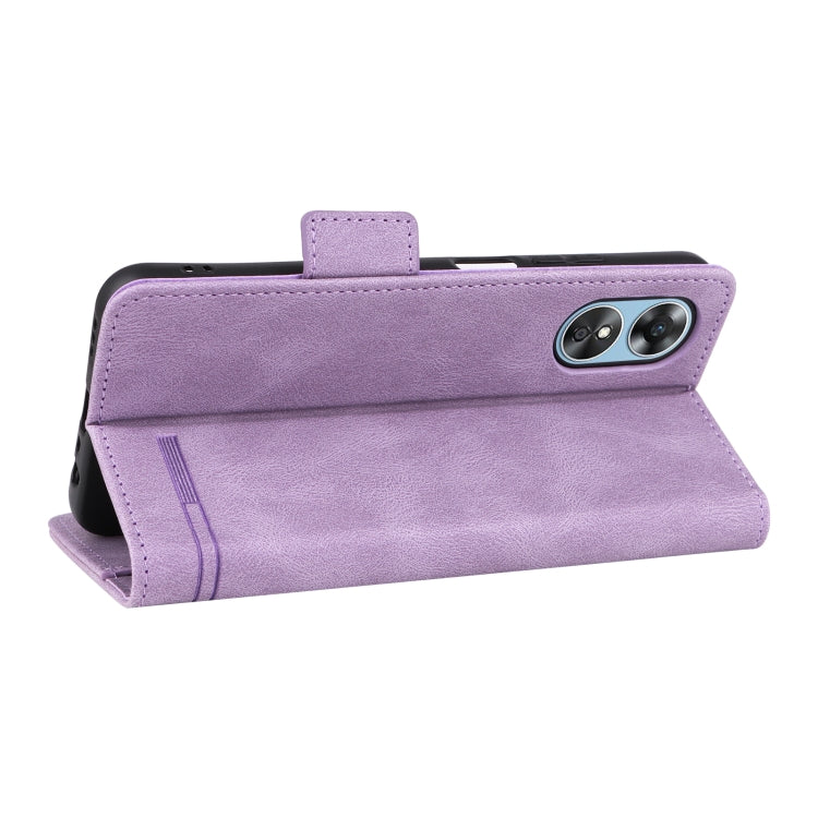 For OPPO A17 Magnetic Clasp Leather Phone Case