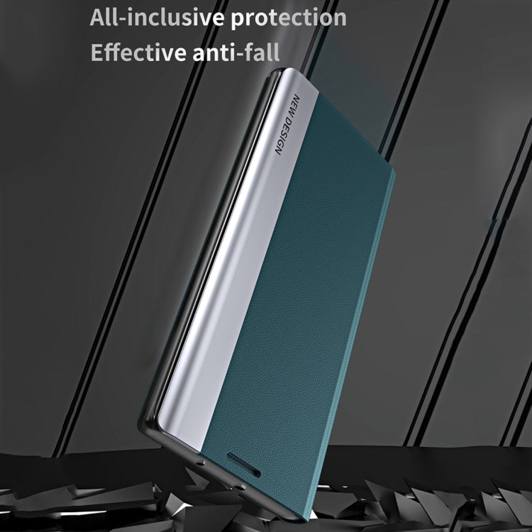 For Xiaomi Redmi A1 Side Electroplated Magnetic Leather Phone Case