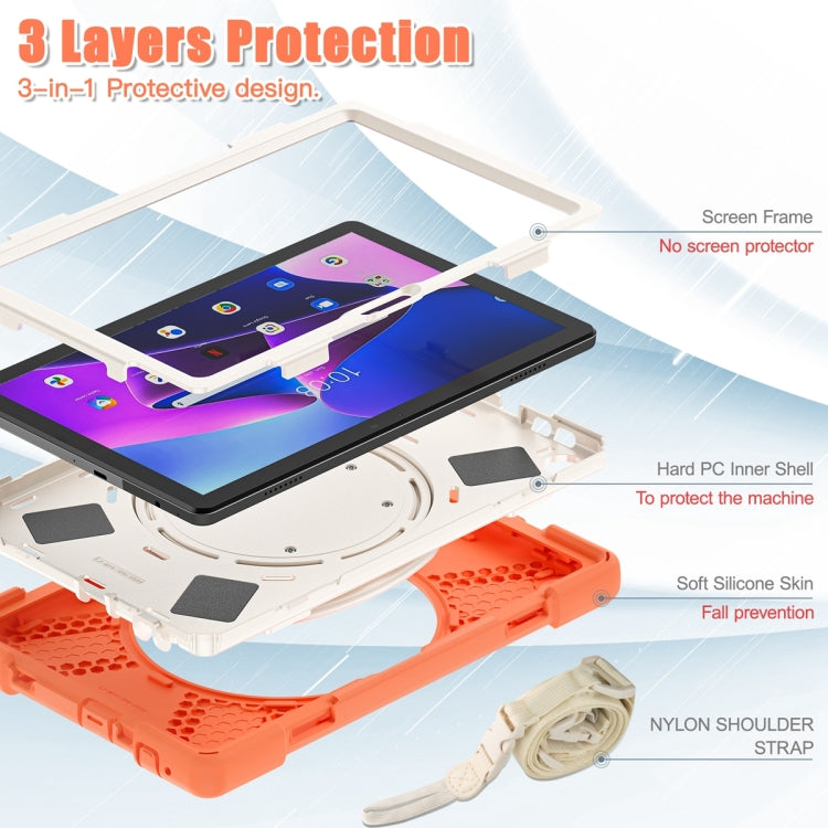 For Lenovo Tab M10 10.1 3rd Gen Silicone + PC Protective Tablet Case
