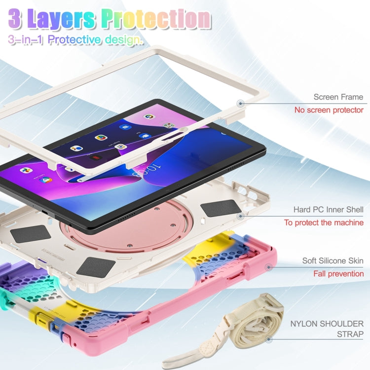 For Lenovo Tab M10 10.1 3rd Gen Silicone + PC Protective Tablet Case