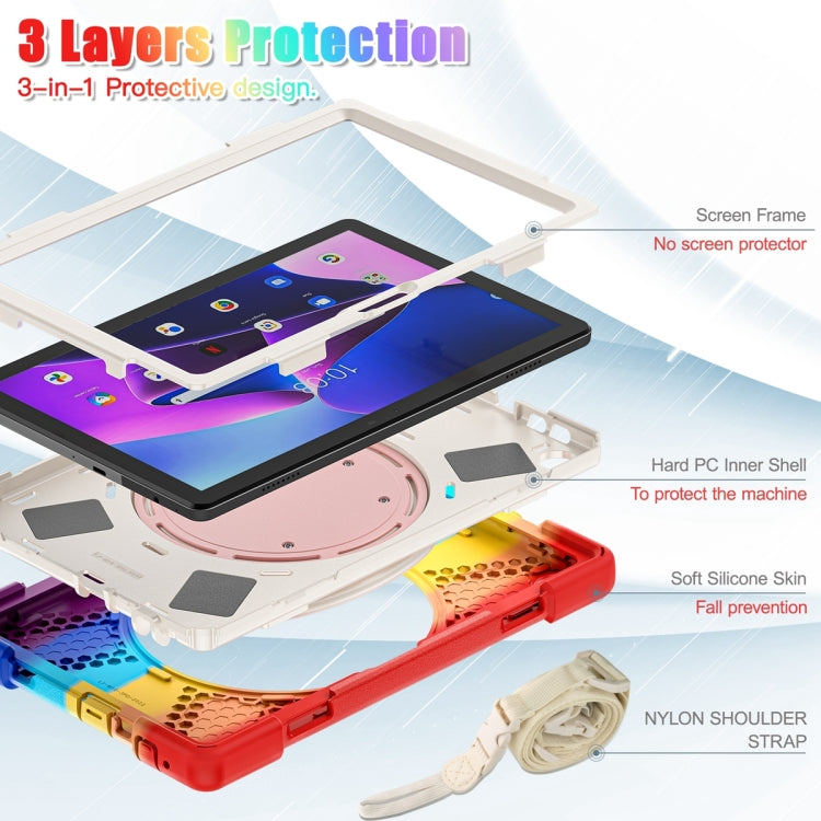 For Lenovo Tab M10 10.1 3rd Gen Silicone + PC Protective Tablet Case