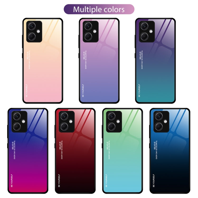 For Xiaomi Redmi Note 12 China Gradient Color Glass Phone Case