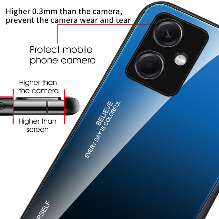 For Xiaomi Redmi Note 12 China Gradient Color Glass Phone Case