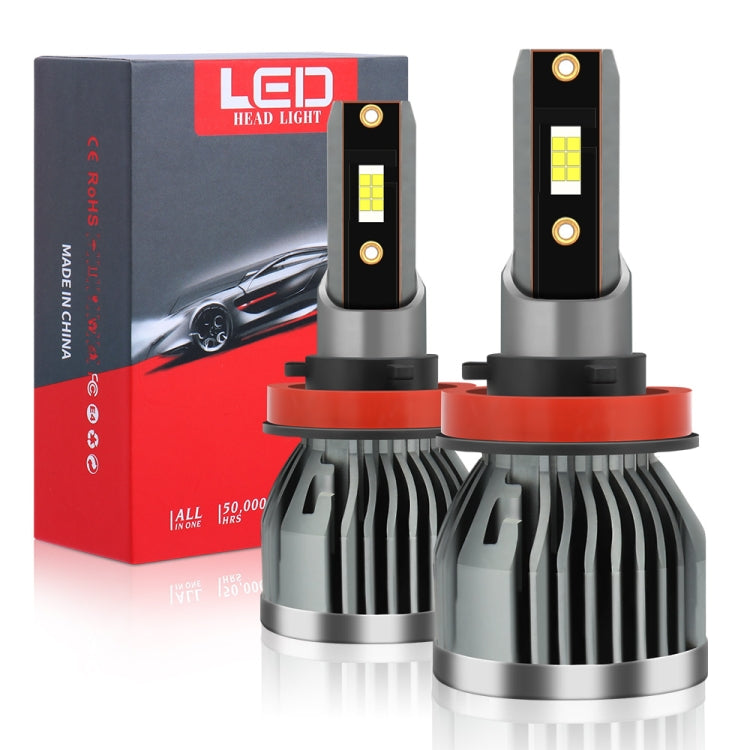 Q3 1 Pair H11 30W / 3000LM / DC9-36V / 6000K IP68 Waterproof Car LED Headlight
