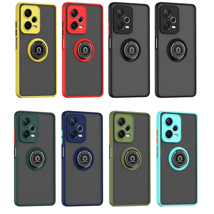 For Xiaomi Redmi Note 12 Pro+ China Q Shadow 1 Series TPU + PC Ring Holder Phone Case