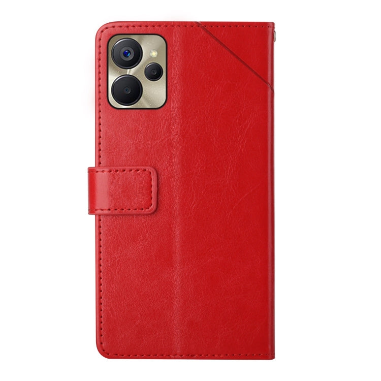 For Realme 9i 5G HT01 Y-shaped Pattern Flip Leather Phone Case