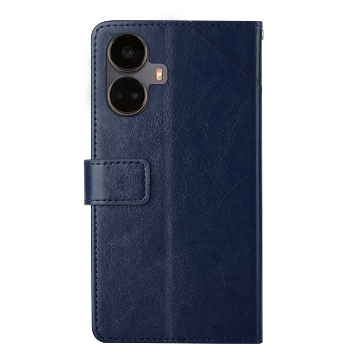 For Realme 10 Pro+ HT01 Y-shaped Pattern Flip Leather Phone Case