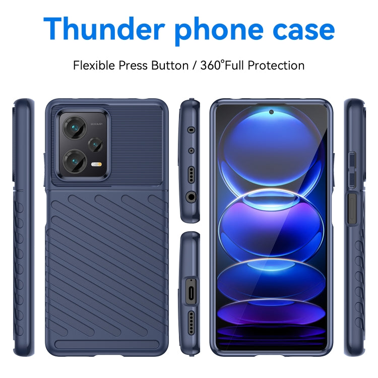 For Xiaomi Redmi Note 12 Pro+ China / Global Thunderbolt Shockproof TPU Protective Soft Phone Case