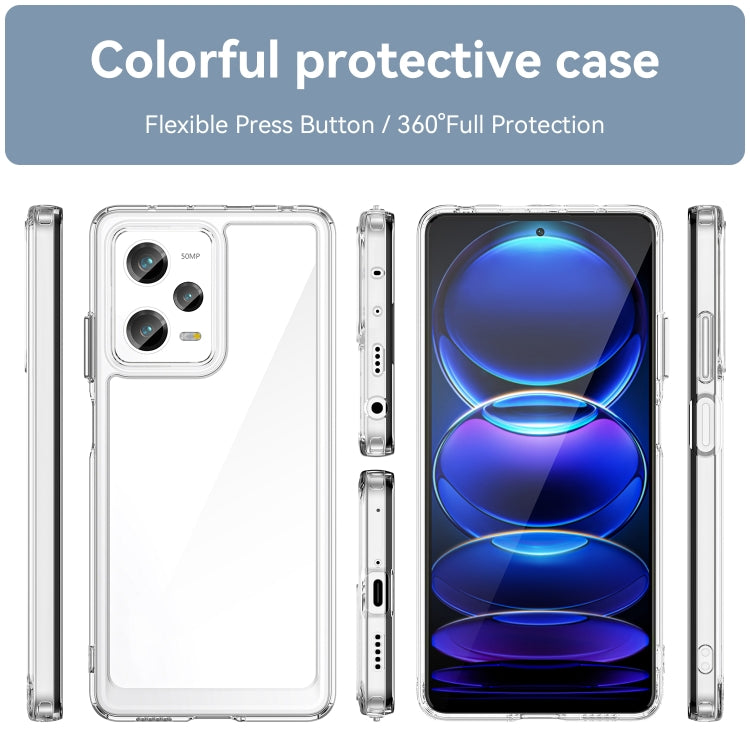 For Xiaomi Redmi Note 12 Pro 5G China Colorful Series Acrylic + TPU Phone Case