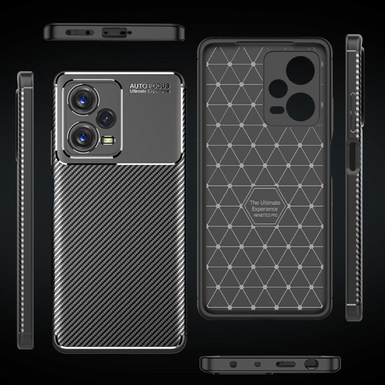 For Xiaomi Redmi Note 12 Pro 5G China / Global / Poco X5 Pro Carbon Fiber Texture Shockproof TPU Phone Case