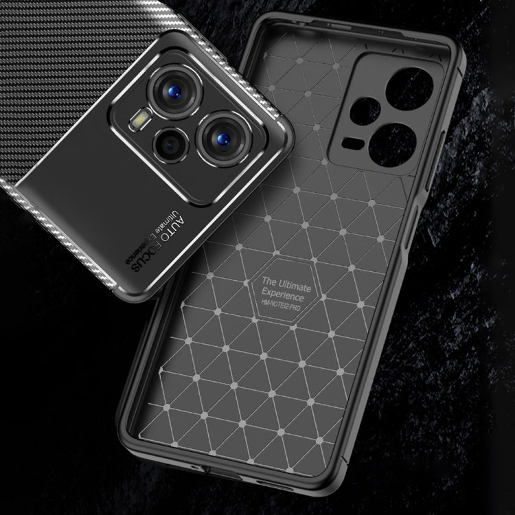 For Xiaomi Redmi Note 12 Pro 5G China / Global / Poco X5 Pro Carbon Fiber Texture Shockproof TPU Phone Case