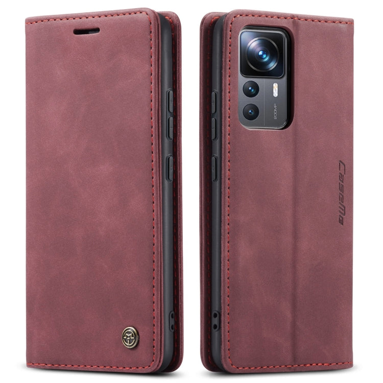 For Xiaomi 12T / 12T Pro CaseMe 013 Multifunctional Horizontal Flip Leather Phone Case