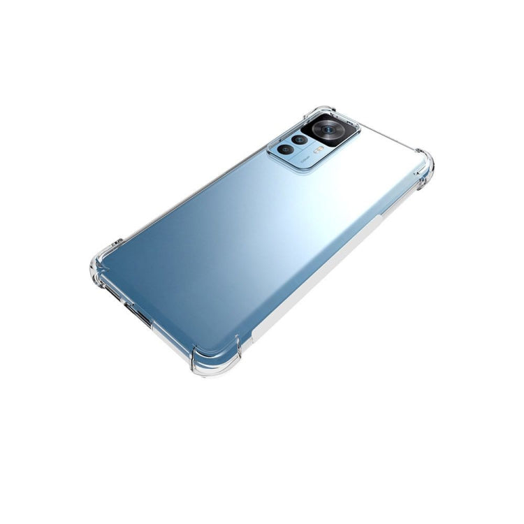 For Xiaomi 12T / 12T Pro / Redmi K50 Ultra Shockproof Non-slip Thickening TPU Phone Case(Transparent)