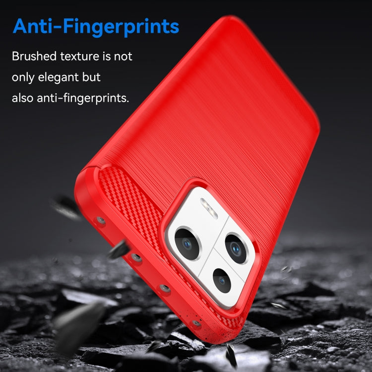 For Xiaomi 13 Brushed Texture Carbon Fiber TPU Phone Case