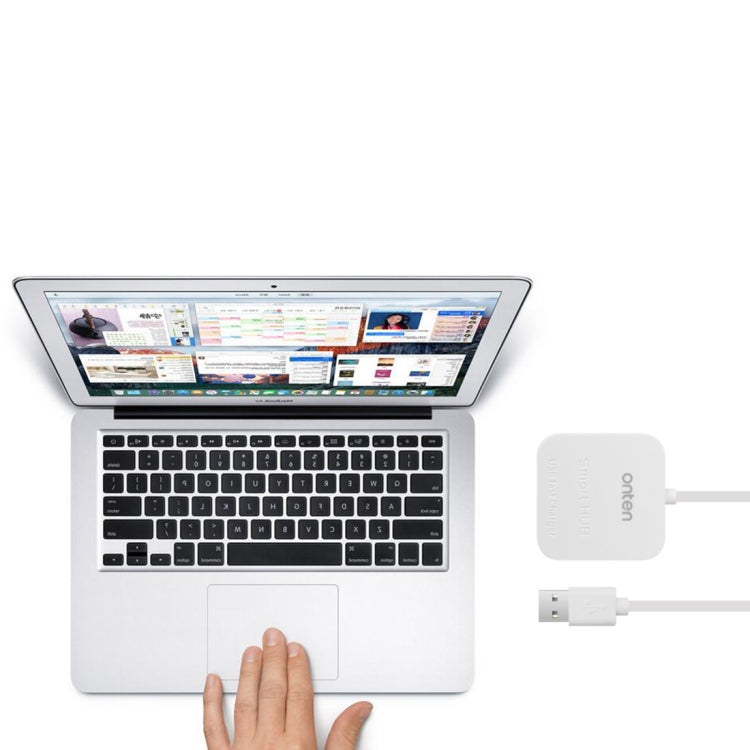 Onten OTN-5210 USB Portable HUB Docking Station(White)