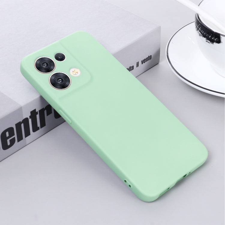 For OPPO Reno8 5G Solid Color Liquid Silicone Dropproof Full Coverage Protective Case
