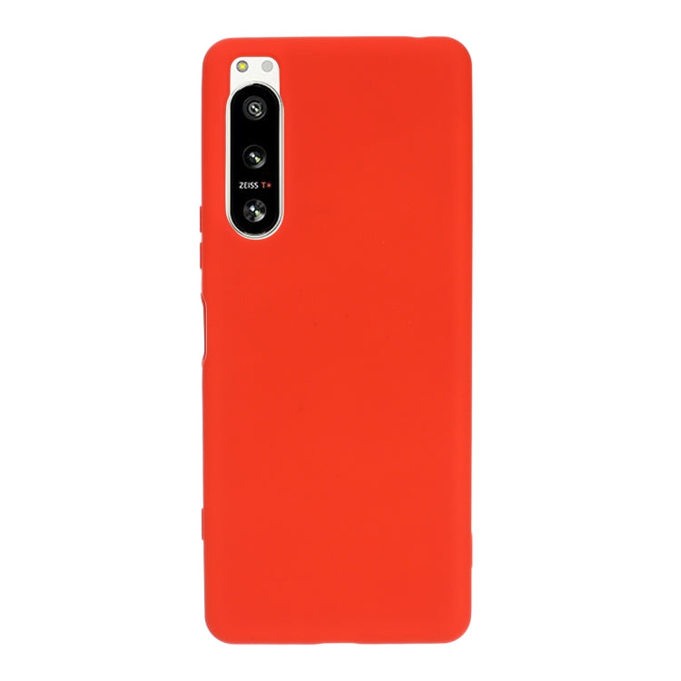 For Sony Xperia 5 IV Solid Color Liquid Silicone Dropproof Full Coverage Protective Case