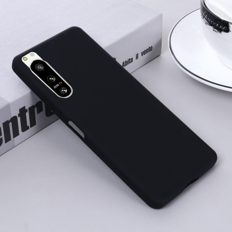 For Sony Xperia 5 IV Solid Color Liquid Silicone Dropproof Full Coverage Protective Case