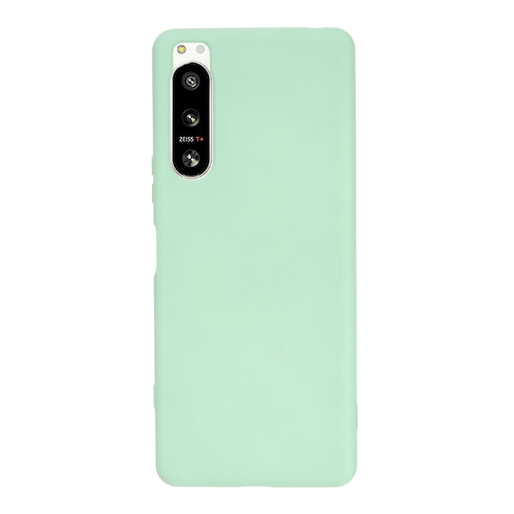 For Sony Xperia 5 IV Solid Color Liquid Silicone Dropproof Full Coverage Protective Case