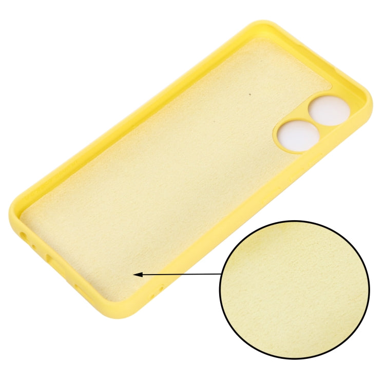 For Vivo Y02S 4G Solid Color Liquid Silicone Dropproof Full Coverage Protective Case