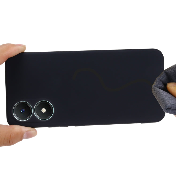 For Vivo Y02S 4G Solid Color Liquid Silicone Dropproof Full Coverage Protective Case