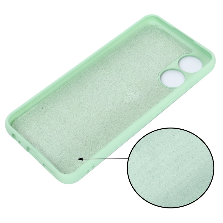 For Vivo Y02S 4G Solid Color Liquid Silicone Dropproof Full Coverage Protective Case