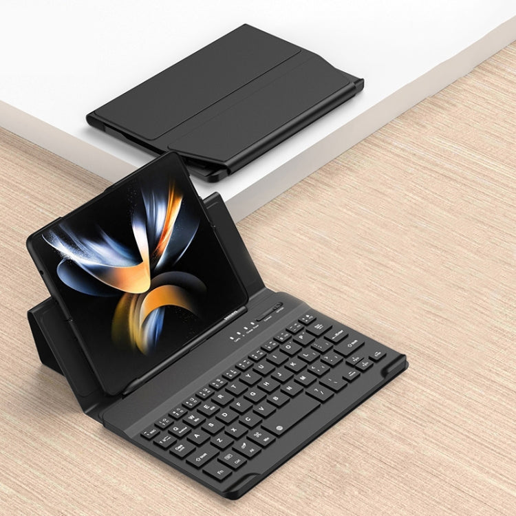 For Samsung Galaxy Z Fold3 5G / Fold4 5G / Mate X2 / Mate XS 2 GKK Magnetic Folding Bluetooth Keyboard Leather Case