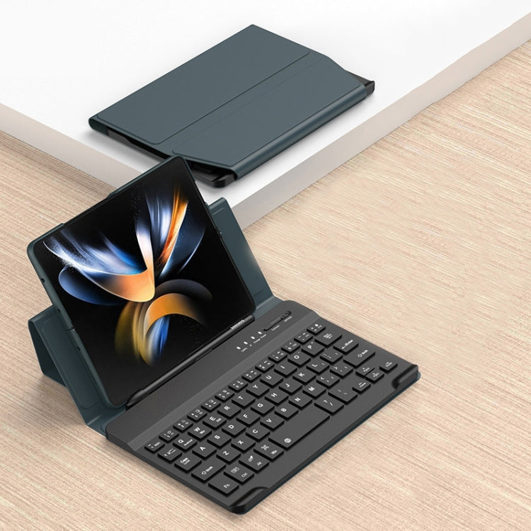 For Samsung Galaxy Z Fold3 5G / Fold4 5G / Mate X2 / Mate XS 2 GKK Magnetic Folding Bluetooth Keyboard Leather Case