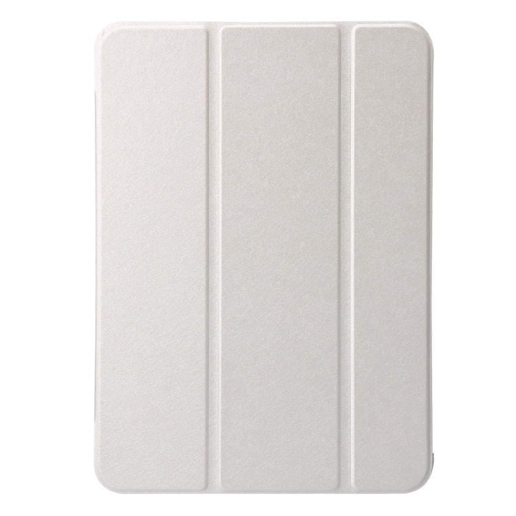 For iPad 10th Gen 10.9 2022 Silk Texture Three-fold Horizontal Flip Leather Tablet Case
