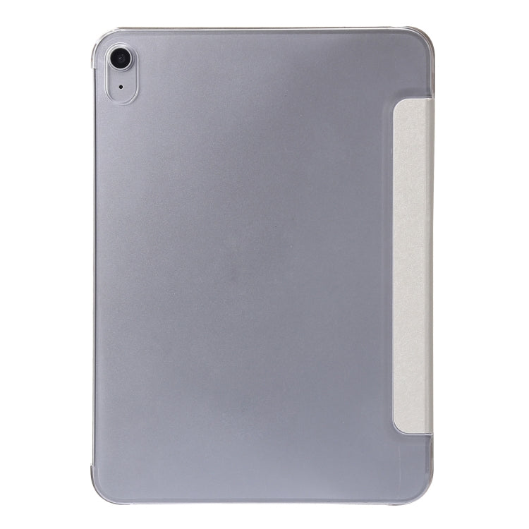 For iPad 10th Gen 10.9 2022 Silk Texture Three-fold Horizontal Flip Leather Tablet Case