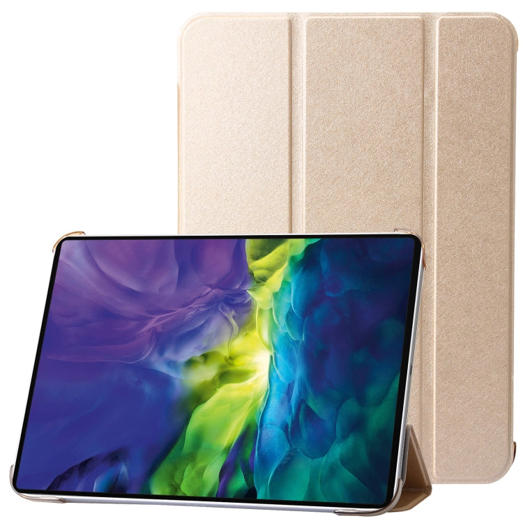 For iPad 10th Gen 10.9 2022 Silk Texture Three-fold Horizontal Flip Leather Tablet Case