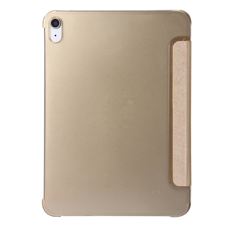 For iPad 10th Gen 10.9 2022 Silk Texture Three-fold Horizontal Flip Leather Tablet Case