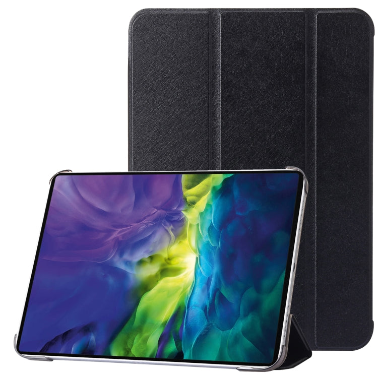 For iPad 10th Gen 10.9 2022 Silk Texture Three-fold Horizontal Flip Leather Tablet Case