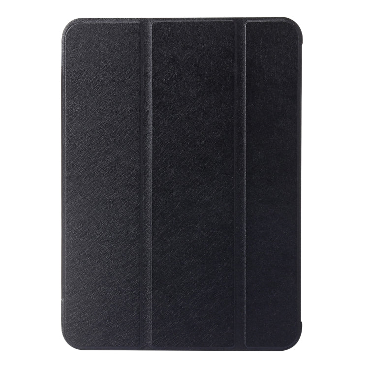 For iPad 10th Gen 10.9 2022 Silk Texture Three-fold Horizontal Flip Leather Tablet Case