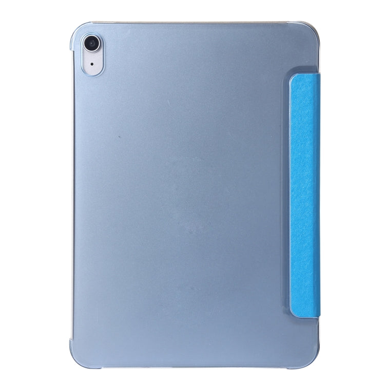 For iPad 10th Gen 10.9 2022 Silk Texture Three-fold Horizontal Flip Leather Tablet Case