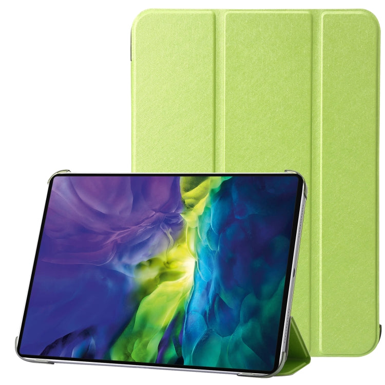 For iPad 10th Gen 10.9 2022 Silk Texture Three-fold Horizontal Flip Leather Tablet Case