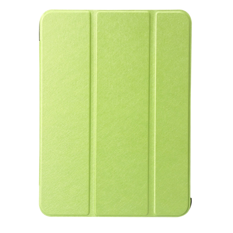 For iPad 10th Gen 10.9 2022 Silk Texture Three-fold Horizontal Flip Leather Tablet Case