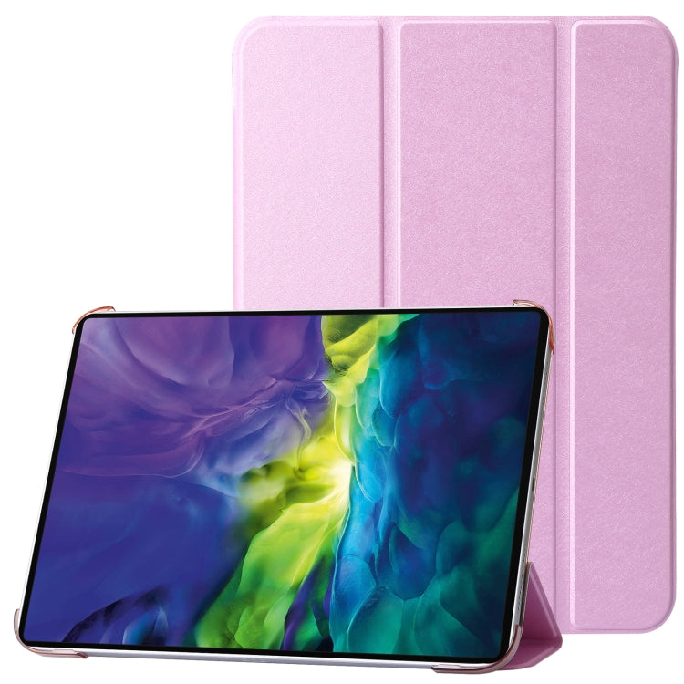 For iPad 10th Gen 10.9 2022 Silk Texture Three-fold Horizontal Flip Leather Tablet Case
