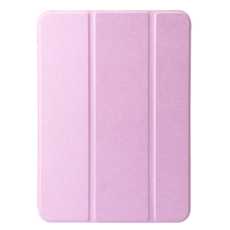 For iPad 10th Gen 10.9 2022 Silk Texture Three-fold Horizontal Flip Leather Tablet Case