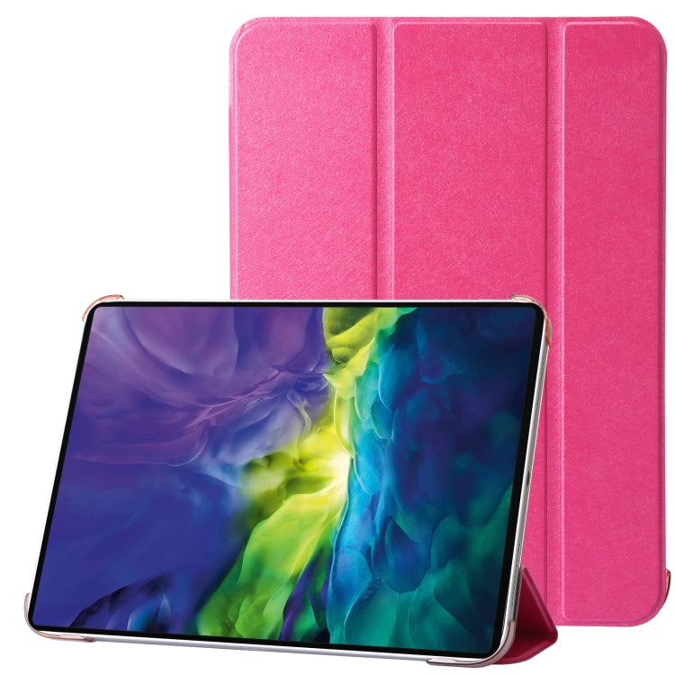 For iPad 10th Gen 10.9 2022 Silk Texture Three-fold Horizontal Flip Leather Tablet Case