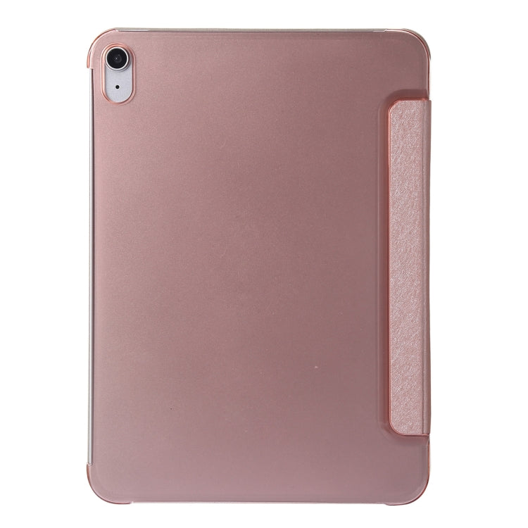 For iPad 10th Gen 10.9 2022 Silk Texture Three-fold Horizontal Flip Leather Tablet Case