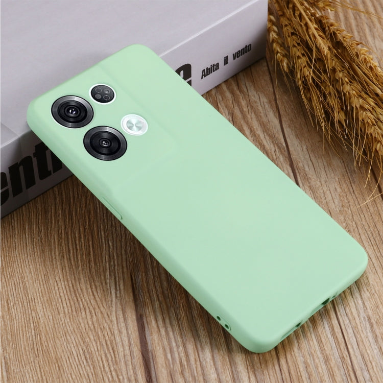 For OPPO Reno8 Pro 5G Global Pure Color Liquid Silicone Shockproof Phone Case