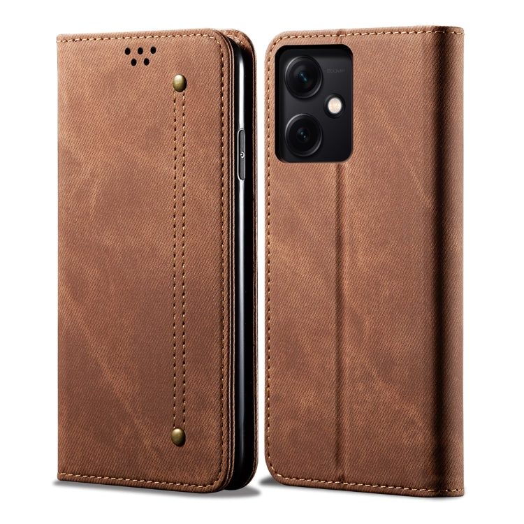 For Xiaomi Redmi Note 12 China Denim Texture Leather Phone Case