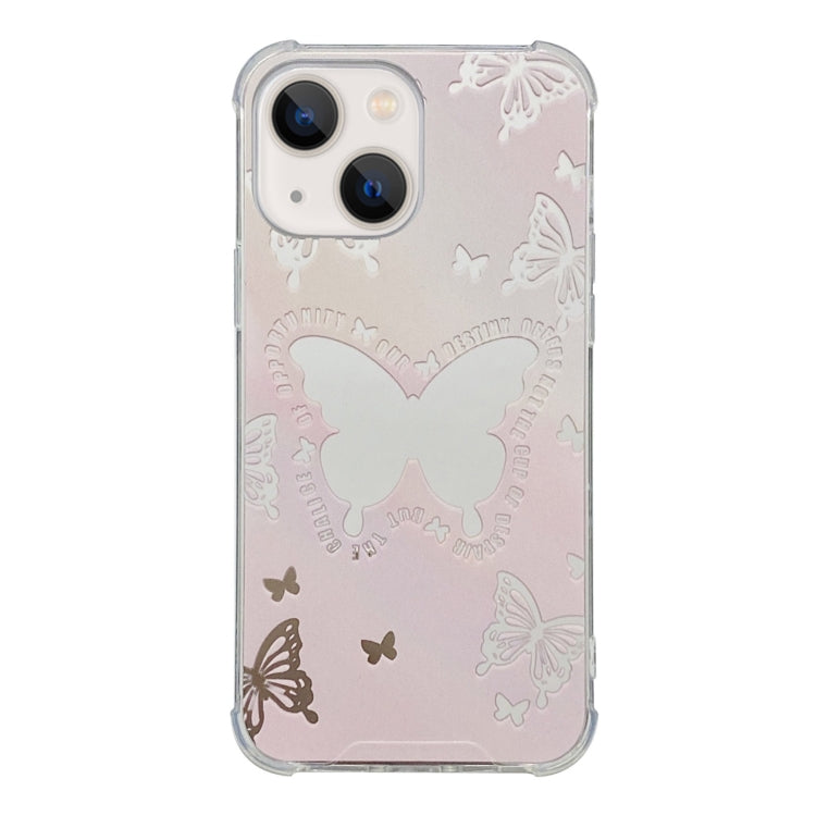 For iPhone 14 Plus Color Painted Mirror Phone Case