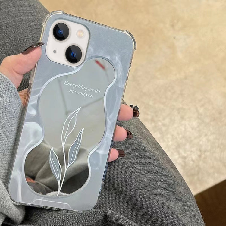 For iPhone 14 Plus Color Painted Mirror Phone Case